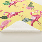 Flamingos Liebe Muster 3 Sherpadecke (3/4)