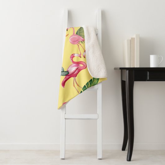 Flamingos Liebe Muster 3 Sherpadecke (Beispiel)