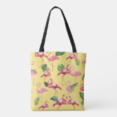 Flamingos Liebe Muster 3 Tasche (Rückseite)