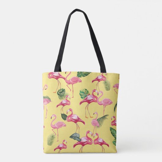 Flamingos Liebe Muster 3 Tasche (Rückseite)