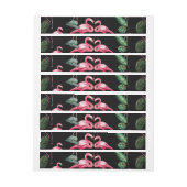 Flamingos Liebe Muster 4 (Bogen)