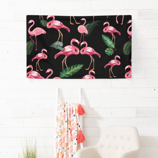 Flamingos Liebe Muster 4 Banner (Insitu)