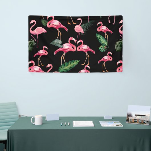 Flamingos Liebe Muster 4 Banner (Messeveranstaltung)