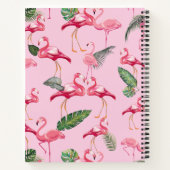 Flamingos-Liebe Muster 5 Notizblock (Rückseite)