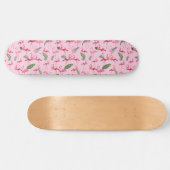 Flamingos-Liebe Muster 5 Skateboard (Horizontal)