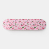 Flamingos-Liebe Muster 5 Skateboard (Horizontal)