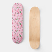 Flamingos-Liebe Muster 5 Skateboard (Vorderseite)