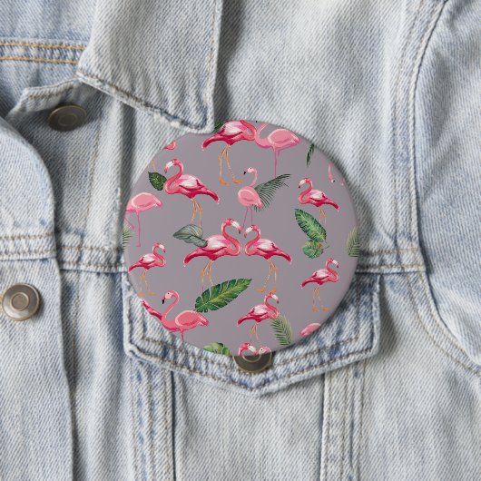 Flamingos Liebe Pattern 6 Button (Beispiel)