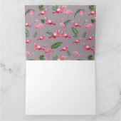 Flamingos Liebe Pattern 6 Dankeskarte (Innenseite)
