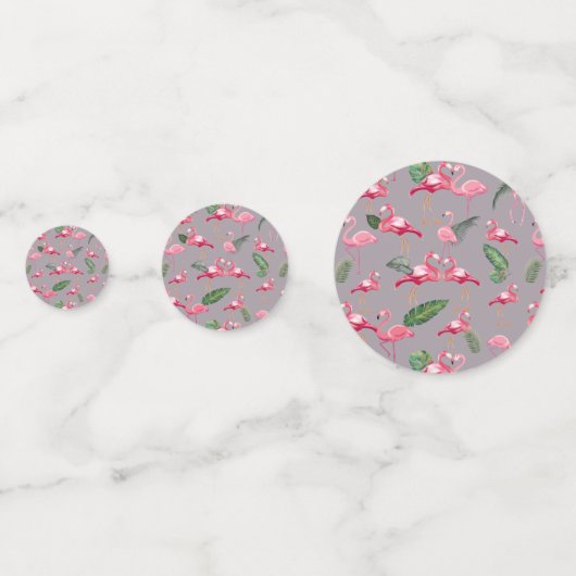 Flamingos Liebe Pattern 6 Konfetti (Rückseiten)