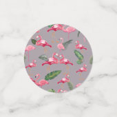 Flamingos Liebe Pattern 6 Konfetti (Klein Vorderseite)