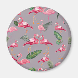 Flamingos Liebe Pattern 6 Magnet