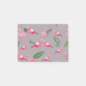 Flamingos Liebe Pattern 6 Post-it Klebezettel (Vorderseite)