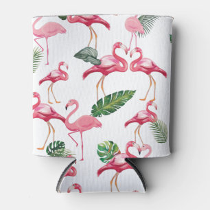 Flamingos Liebe Pattern Dosenkühler