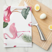 Flamingos Liebe Pattern Geschirrtuch (Viertel Falte)