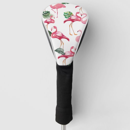Flamingos Liebe Pattern Golf Headcover (Vorderseite)