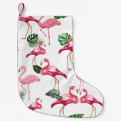 Flamingos Liebe Pattern Kleiner Weihnachtsstrumpf (Vorderseite)