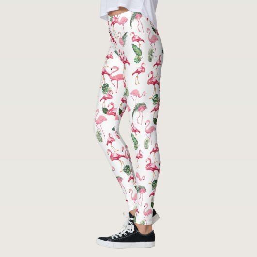 Flamingos Liebe Pattern Leggings (Links)