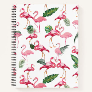 Flamingos Liebe Pattern Notizblock