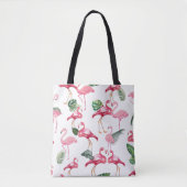 Flamingos Liebe Pattern Tasche (Vorderseite)