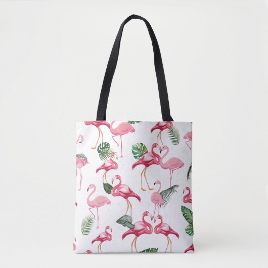 Flamingos Liebe Pattern Tasche (Vorderseite)