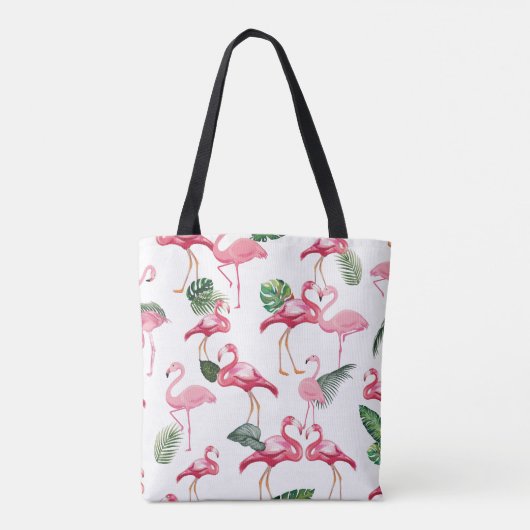 Flamingos Liebe Pattern Tasche (Rückseite)