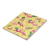 Flamingos lieben Muster 3 Fliese (Seite)