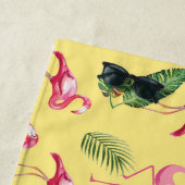 Flamingos lieben Muster 3 Strandtuch (Beispiel)
