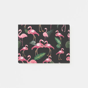 Flamingos lieben Muster 4 Post-it Klebezettel