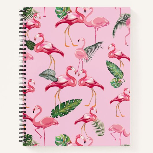 Flamingos lieben Muster 5 Notizblock (Vorderseite)