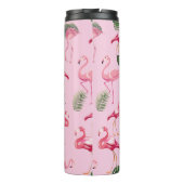 Flamingos lieben Muster 5 Thermosbecher (Rückseite)