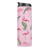 Flamingos lieben Muster 5 Thermosbecher (Nach rechts gedreht)