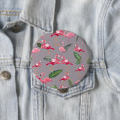Flamingos lieben Muster 6 Button (Beispiel)