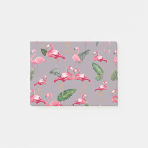 Flamingos lieben Muster 6 Post-it Klebezettel
