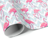 Flamingos Light Gray: Vintag tropisch. Geschenkpapier (Rolleneckpunkt)