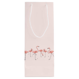 Flamingos Line Geschenktüte Flasche Für Weinflaschen