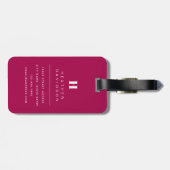 Flamingos Luggage Tag Gepäckanhänger (Rückseite horizontal)