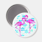 Flamingos Magnet (Vorderseite/Rückseite)