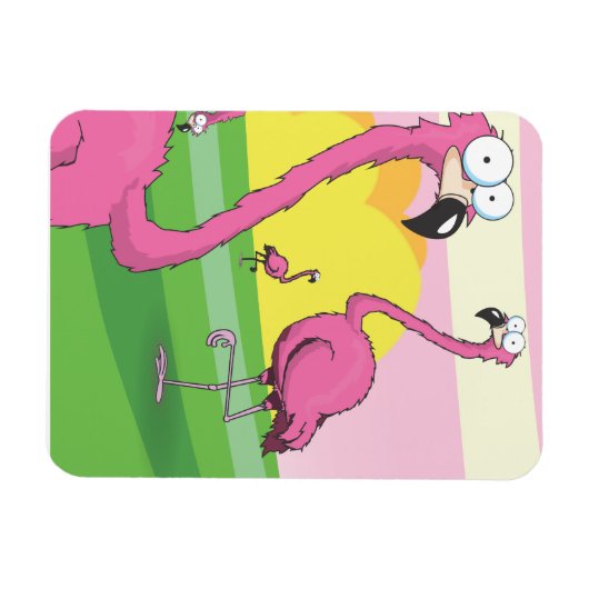 Flamingos Magnet (Horizontal)
