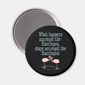 Flamingos Magnet (Vorderseite/Rückseite)
