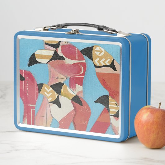 Flamingos Metall Brotdose (Beispiel)