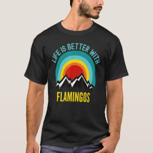 Flamingos mit Flamingos T-Shirt