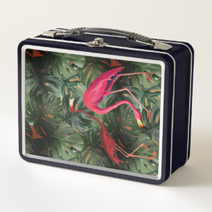 Flamingos & Monstera Metall Brotdose