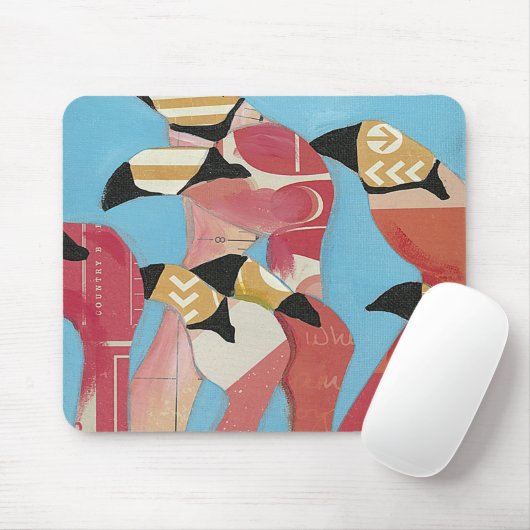 Flamingos Mousepad (Mit Mouse)