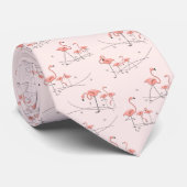 Flamingos Multi Pink Krawatte (Gerollt)