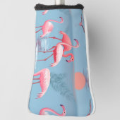 Flamingos Muster 1 Golf Headcover (Rotieren 90)