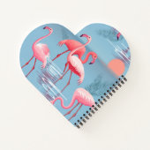 Flamingos Muster 1 Notizblock (Rückseite)