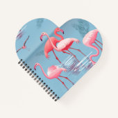 Flamingos Muster 1 Notizblock (Vorderseite)