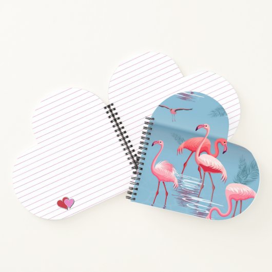 Flamingos Muster 1 Notizblock (Innenseite)