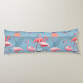 Flamingos Muster 1 Seitenschläferkissen (Rückseite)